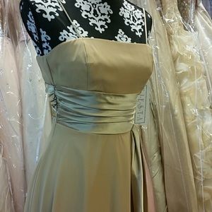 Short Light Gold Dress
